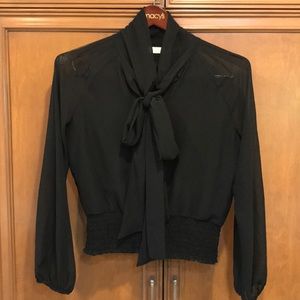 Black blouse long sleeve